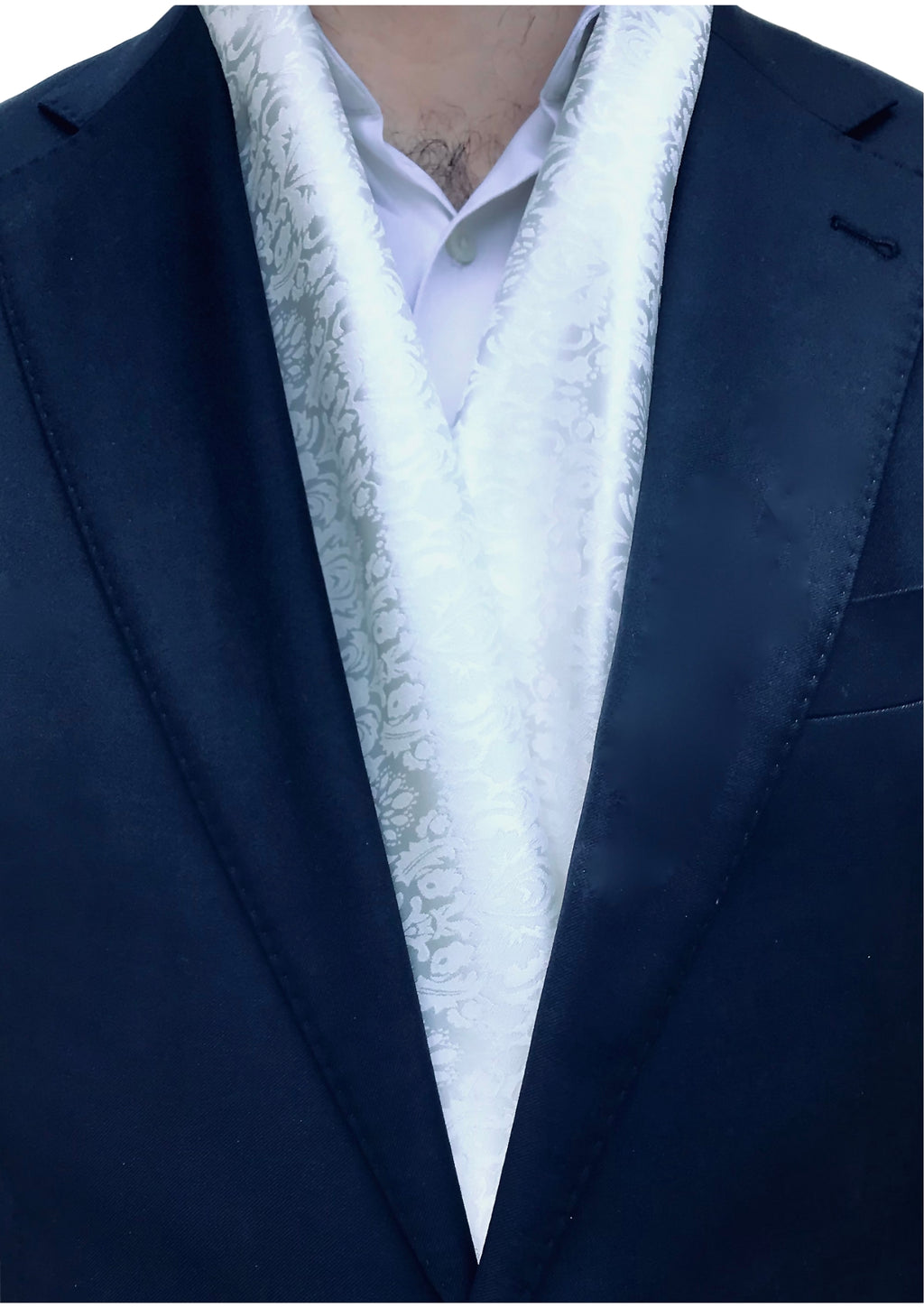 Écharpe Jacquard Blanc - vue 1