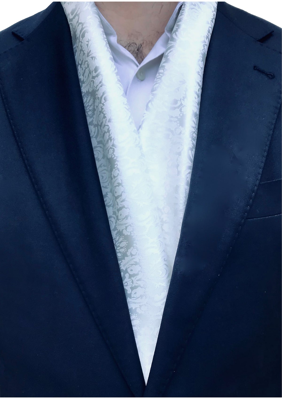 Écharpe Jacquard Blanc - vue 1
