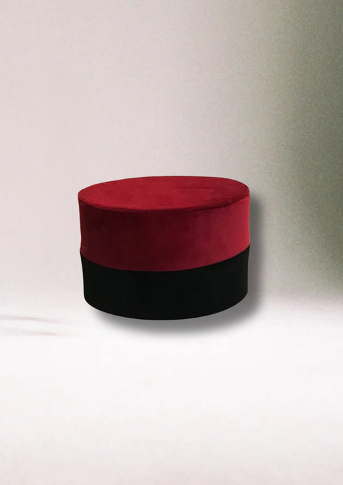 Chapeau Traditionnel Dayane Noir et Rouge