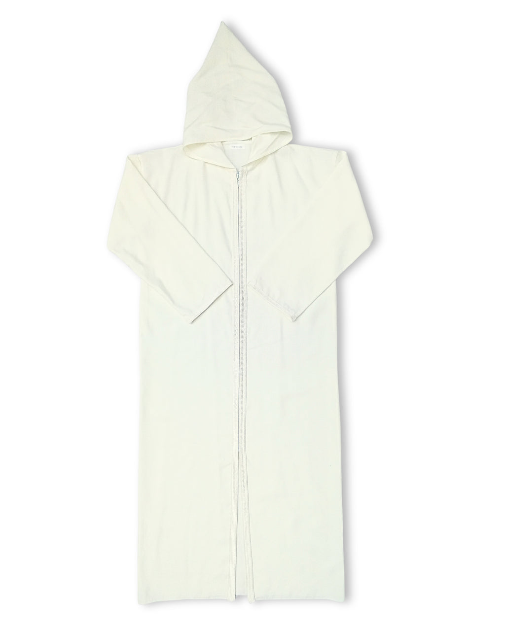 Jellaba Zip Blanc Cassé - vue complète