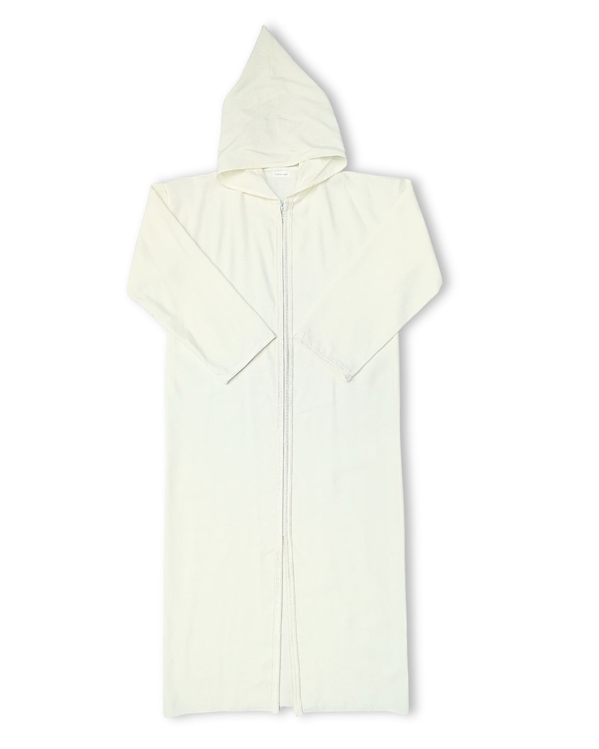 Jellaba Zip Blanc Cassé - vue complète